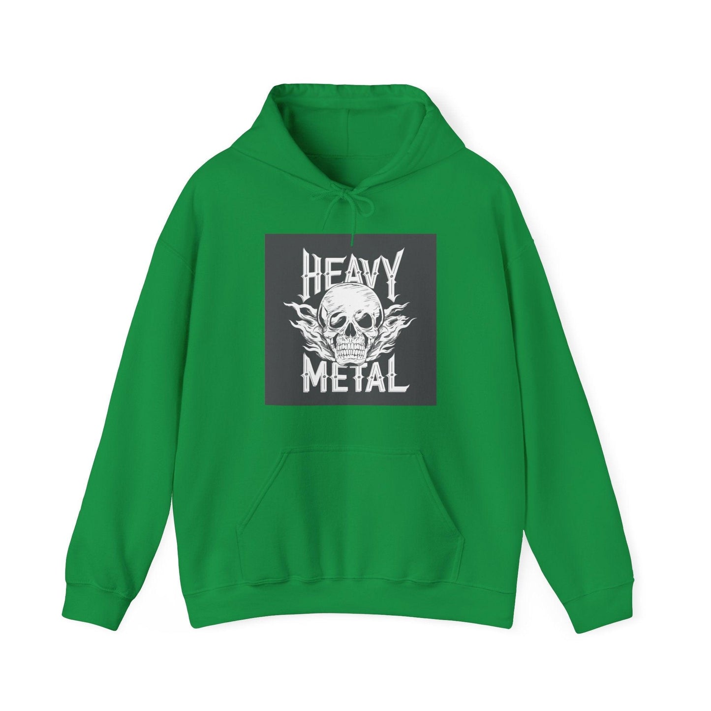 Heavy Metal Skull Unisex Heavy Blend™ Hooded Sweatshirt - Lizard Vigilante