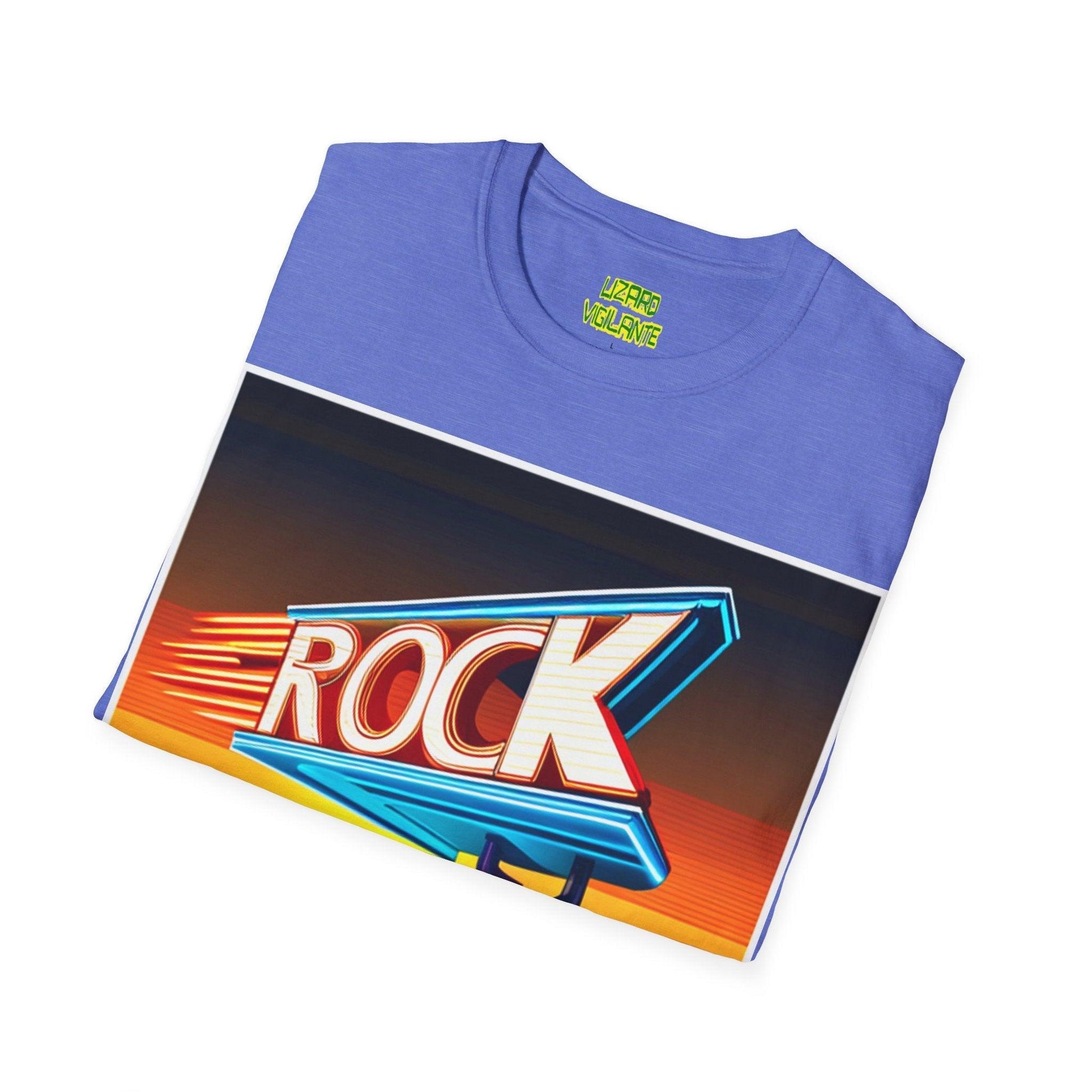 Rock Sign Gas Unisex Softstyle T-Shirt - Lizard Vigilante