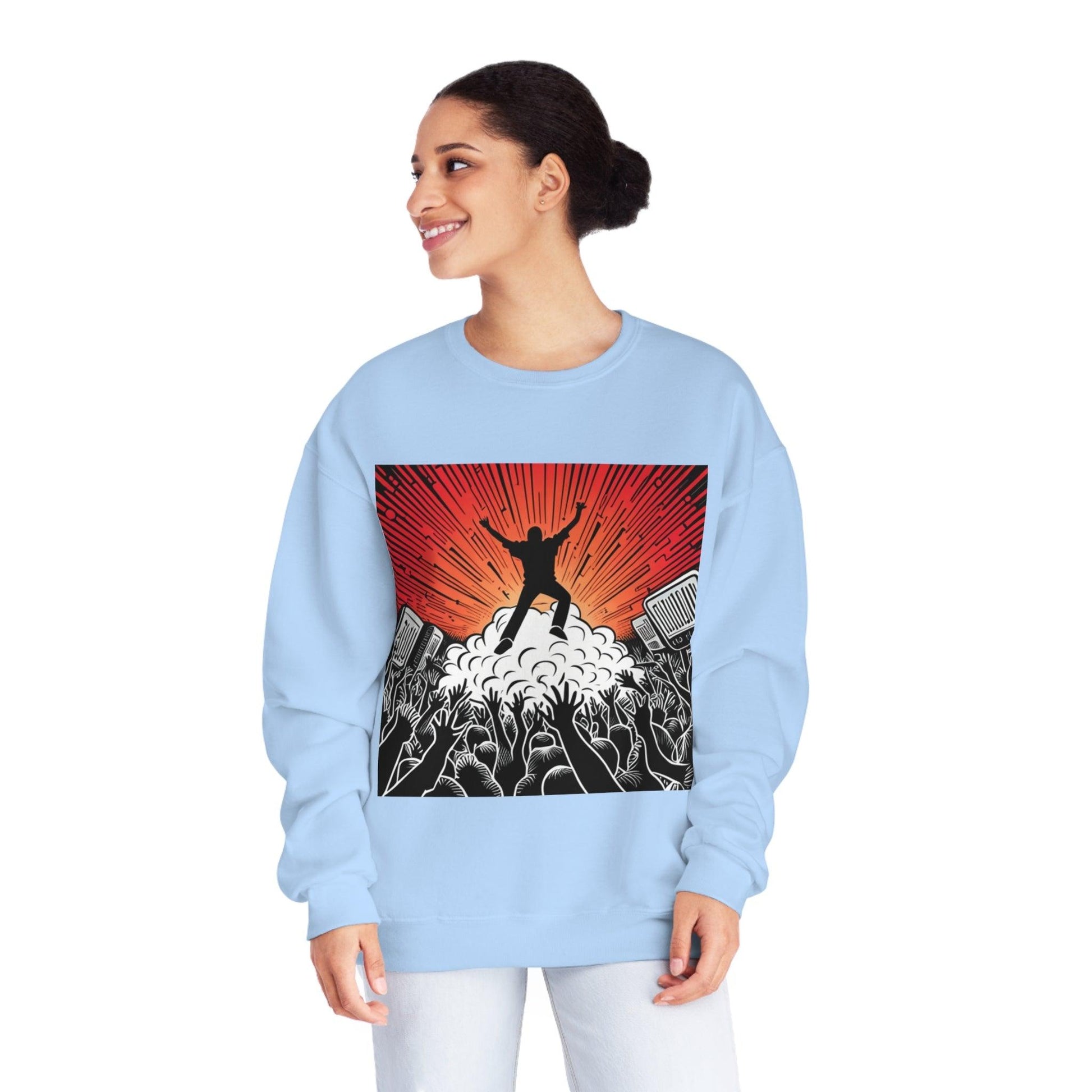 Metal Concert Unisex NuBlend® Crewneck Sweatshirt - Lizard Vigilante