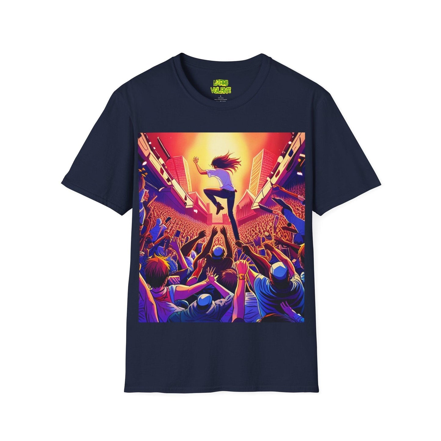 An UnMellow Concert Unisex Softstyle T-Shirt - Lizard Vigilante