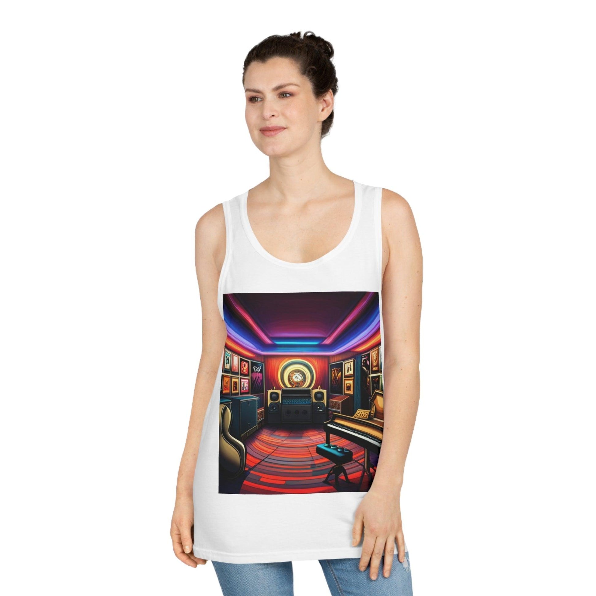 Disco Studio Unisex Softstyle™ Tank Top - Lizard Vigilante