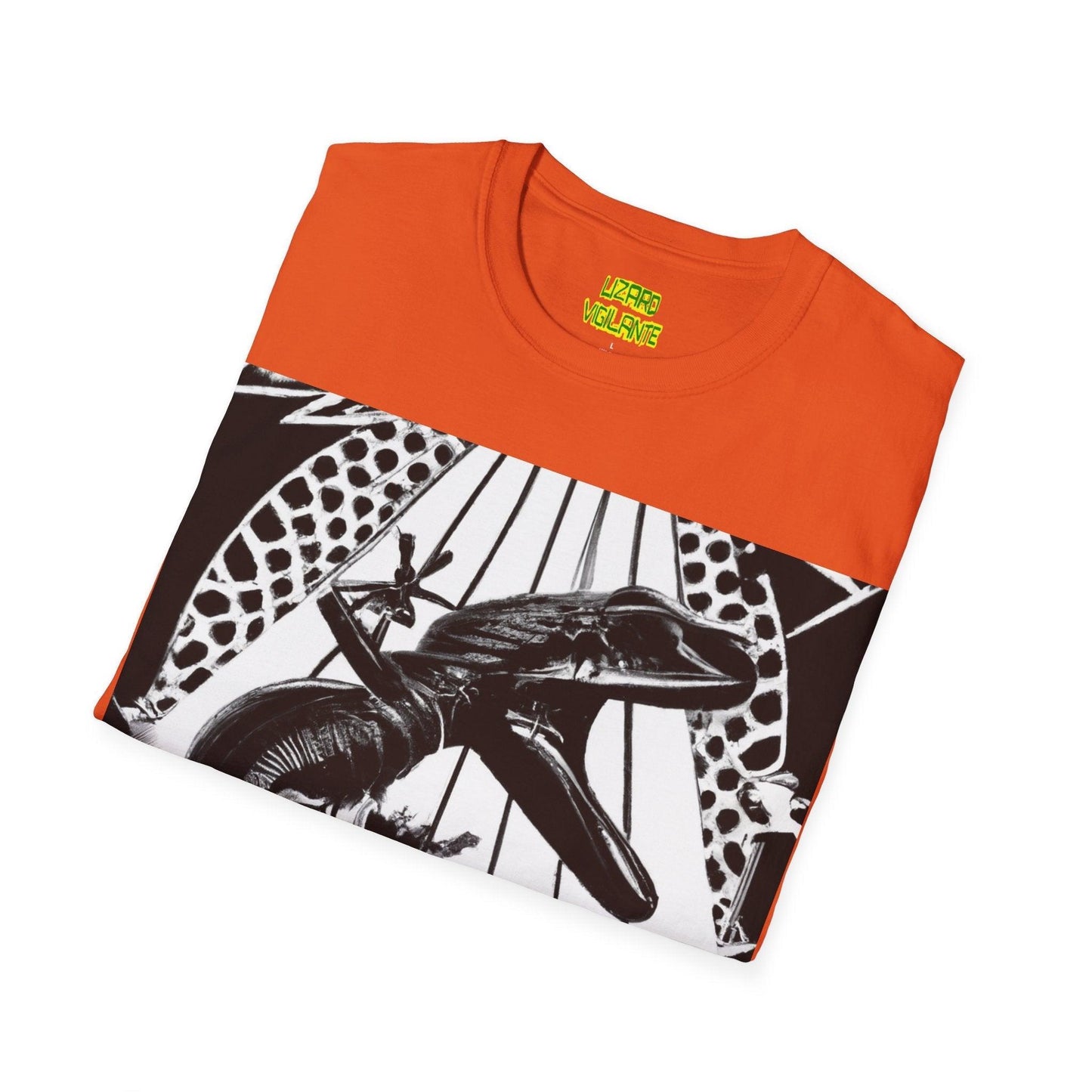 Lizard Vigilante Escapes Unisex Softstyle T-Shirt - Lizard Vigilante