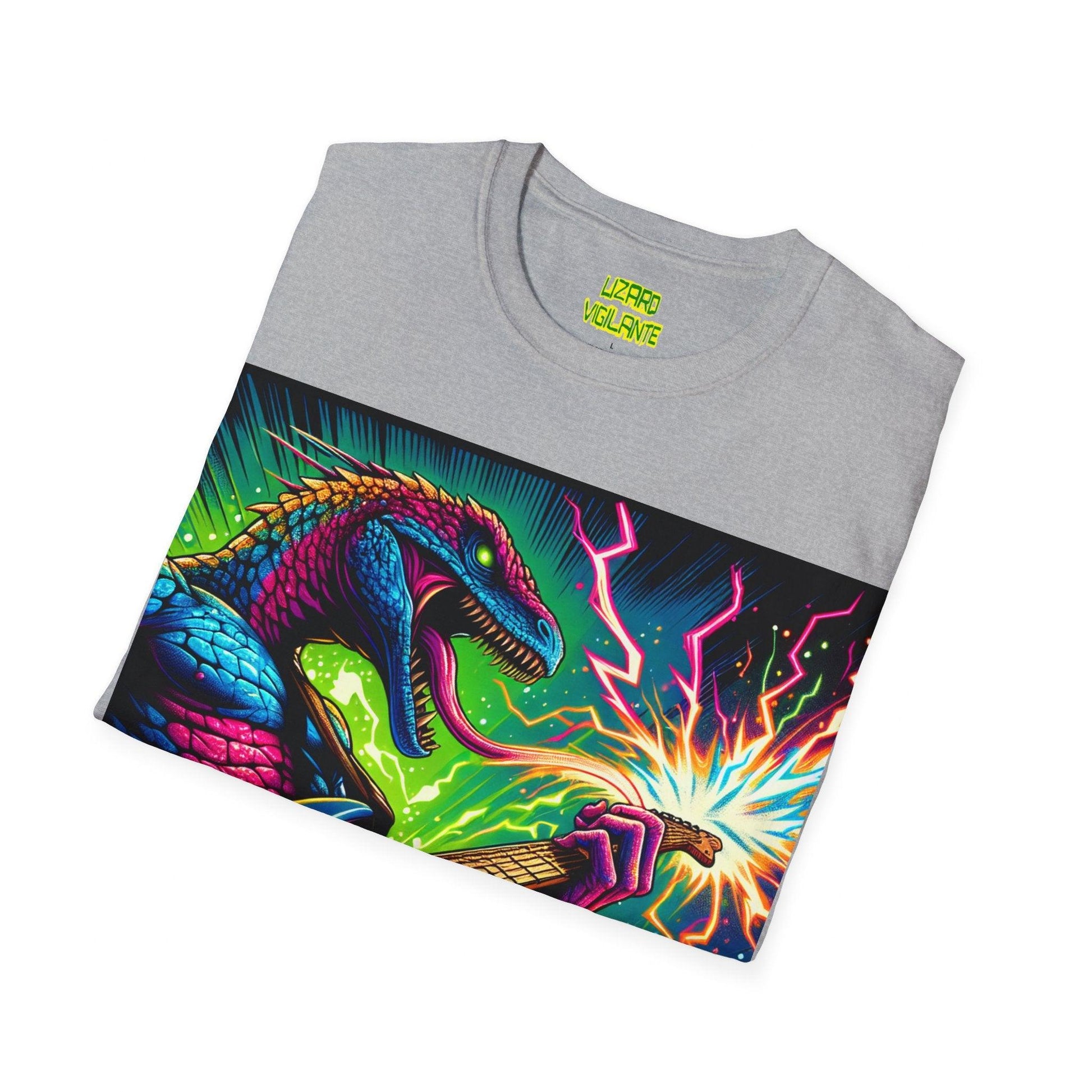 Lizard RockStar Unisex Softstyle T-Shirt - Premium T-Shirt from Printify - Just $24.71! Shop now at Lizard Vigilante