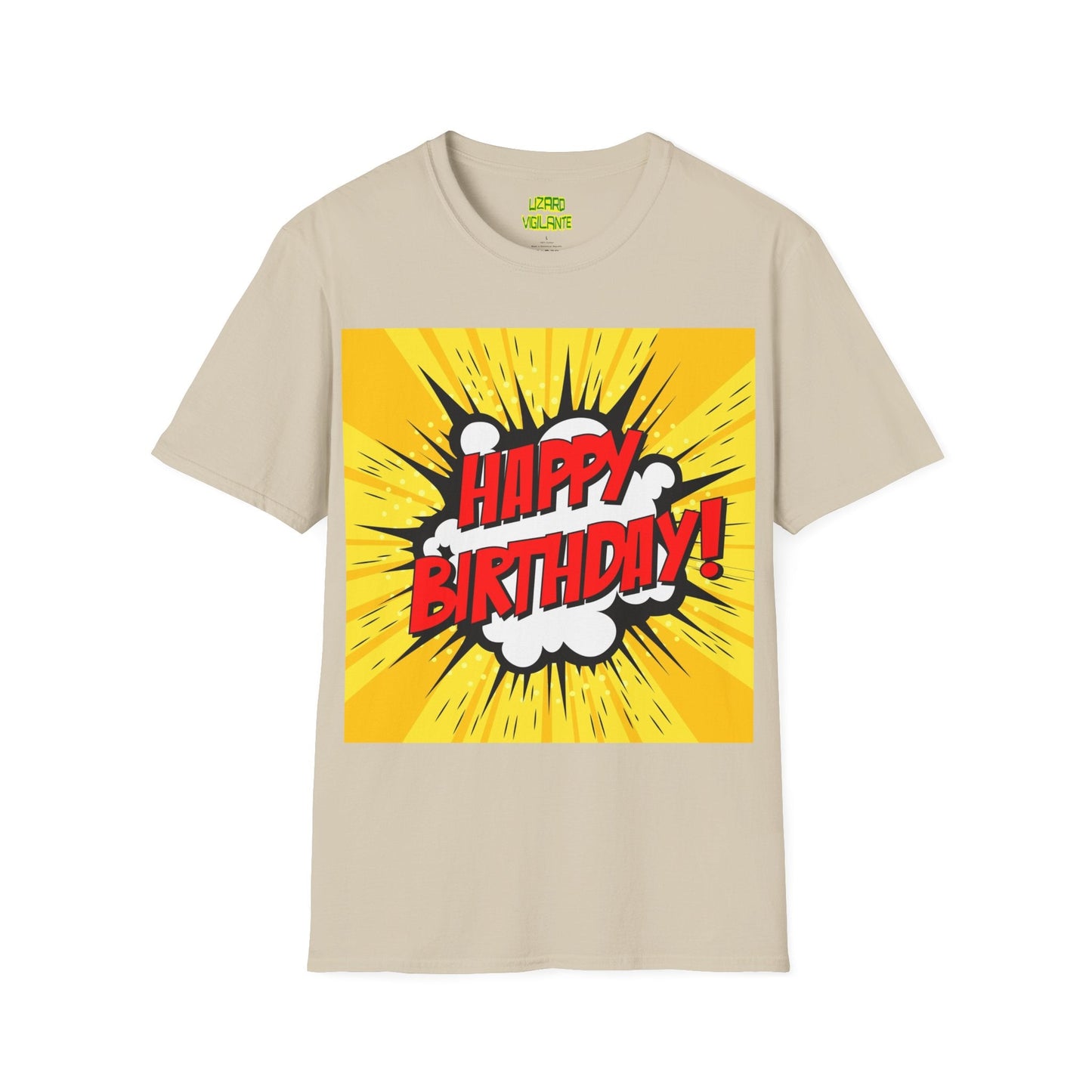 HAPPY BIRTHDAY Unisex Softstyle T-Shirt - Lizard Vigilante