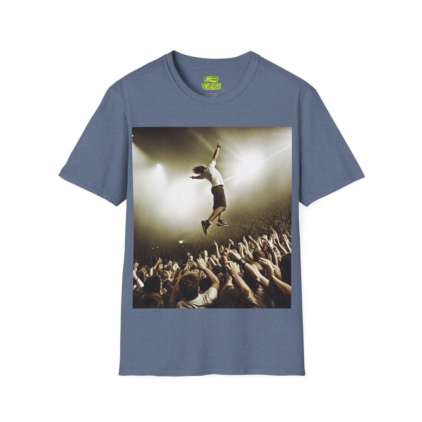 Grunge Concert Unisex Softstyle T-Shirt - Lizard Vigilante