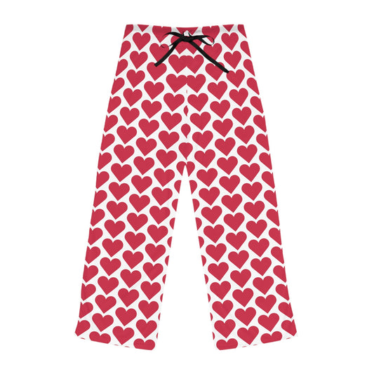 Valentine’s Hearts Women's Pajama Pants (AOP) - Lizard Vigilante