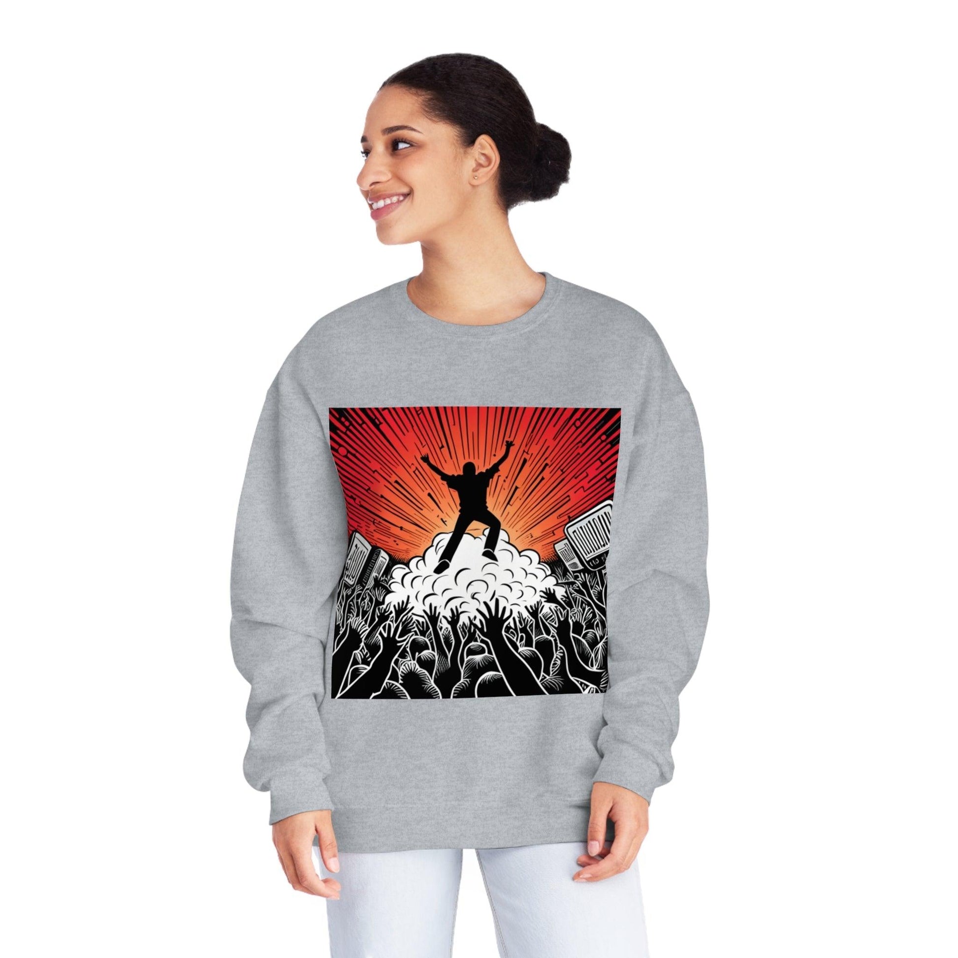 Metal Concert Unisex NuBlend® Crewneck Sweatshirt - Lizard Vigilante