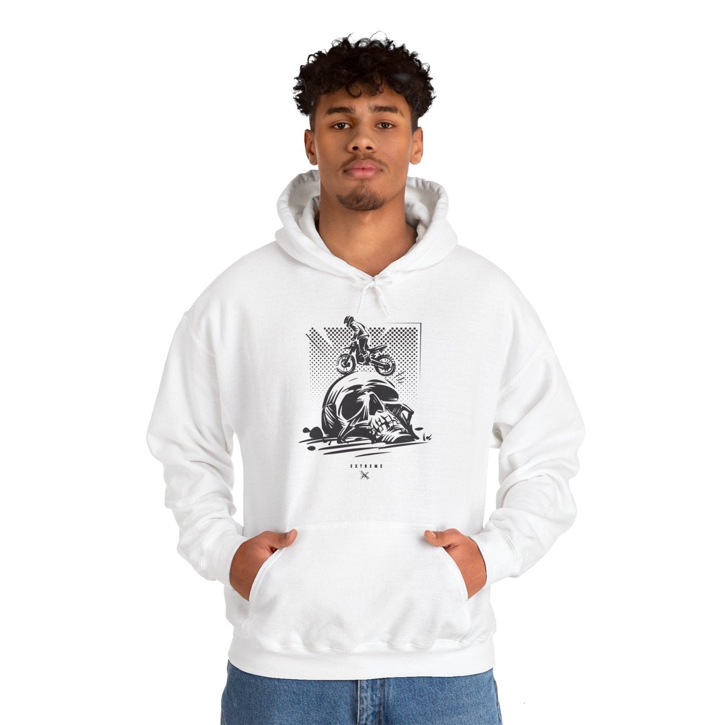 Off Road Skull Unisex Heavy Blend™ Hooded Sweatshirt - Lizard Vigilante