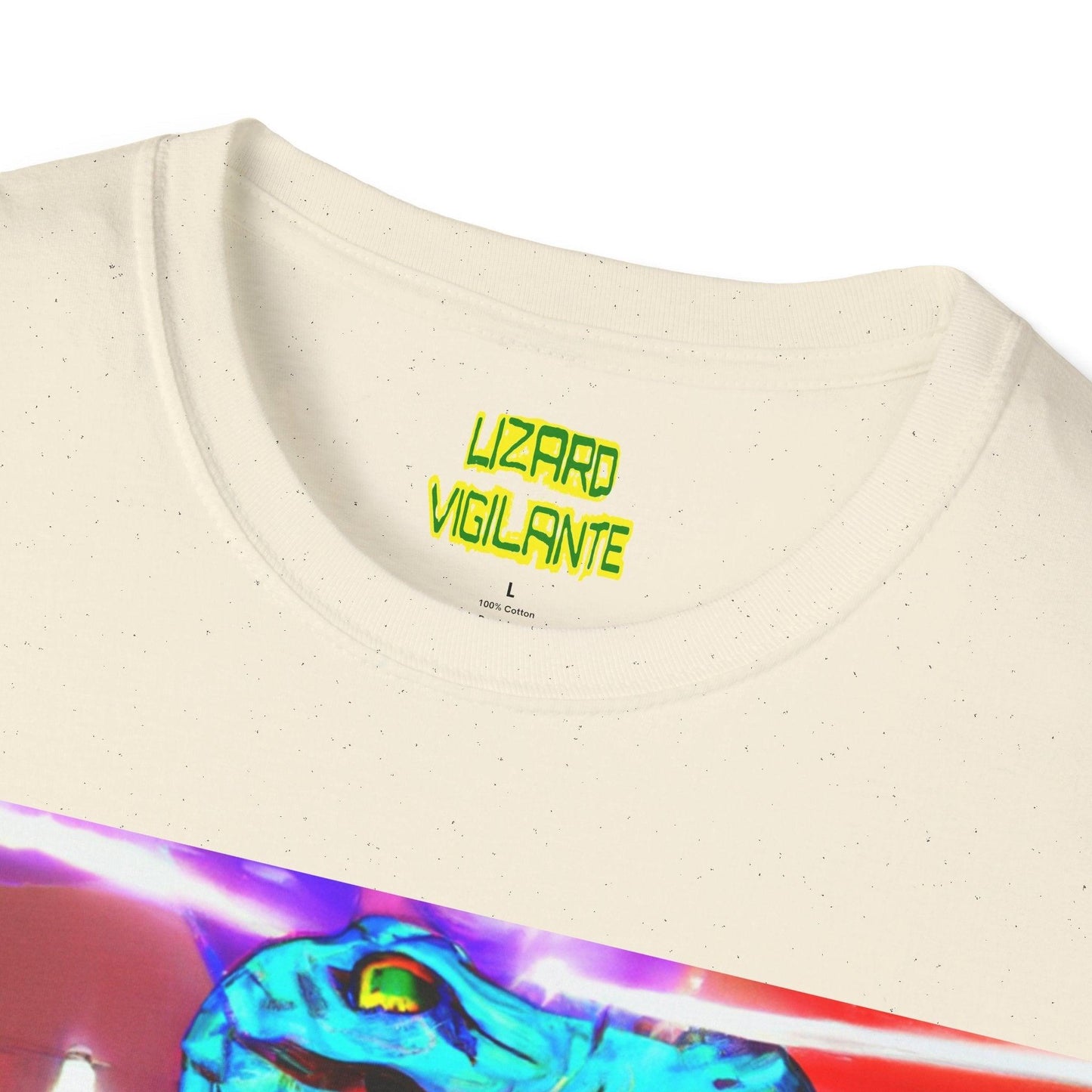 Lizard Vigilante Lightning Unisex Softstyle T-Shirt - Lizard Vigilante