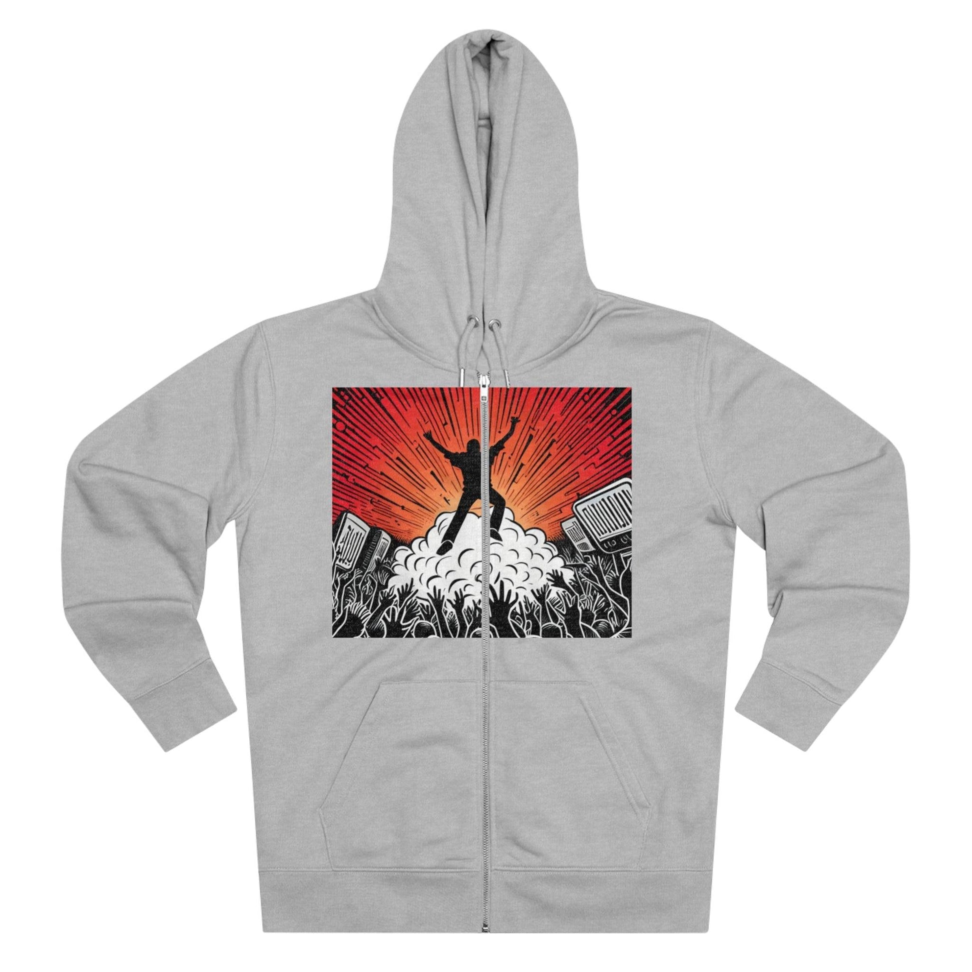 Metal Concert Men's Cultivator Zip Hoodie - Lizard Vigilante