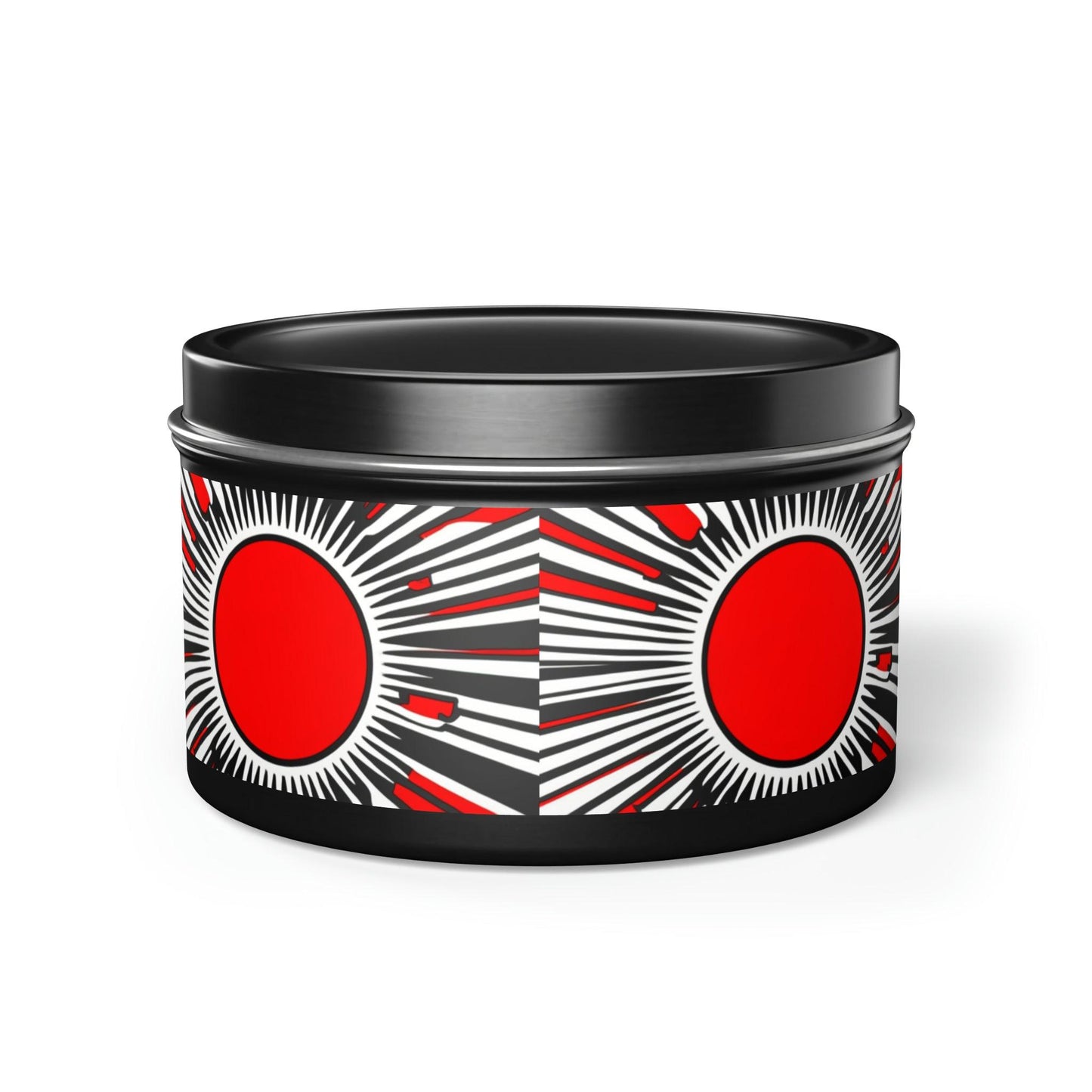 Red Circ Tin Candles - Lizard Vigilante