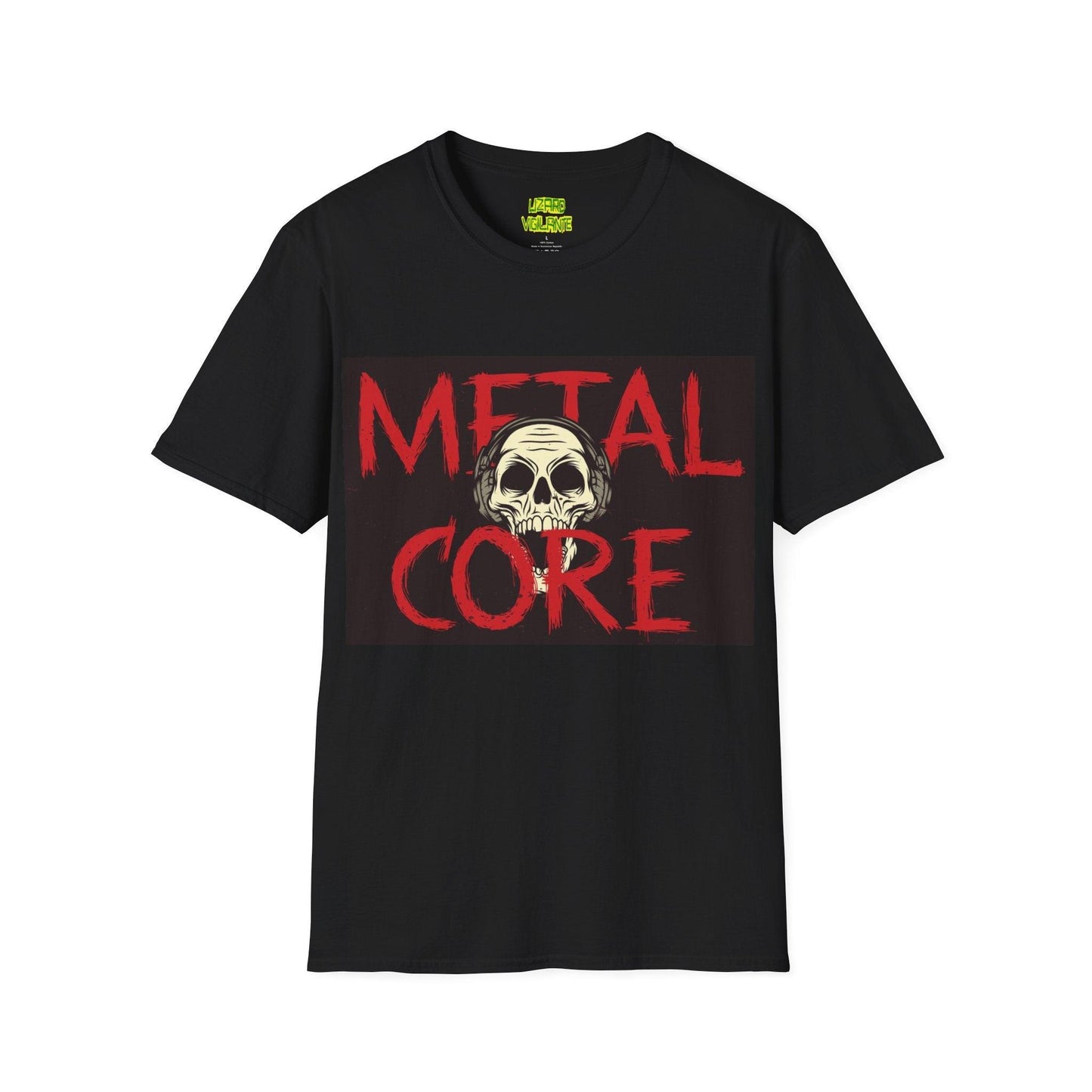 METAL CORE Skull Unisex Softstyle T-Shirt - Lizard Vigilante