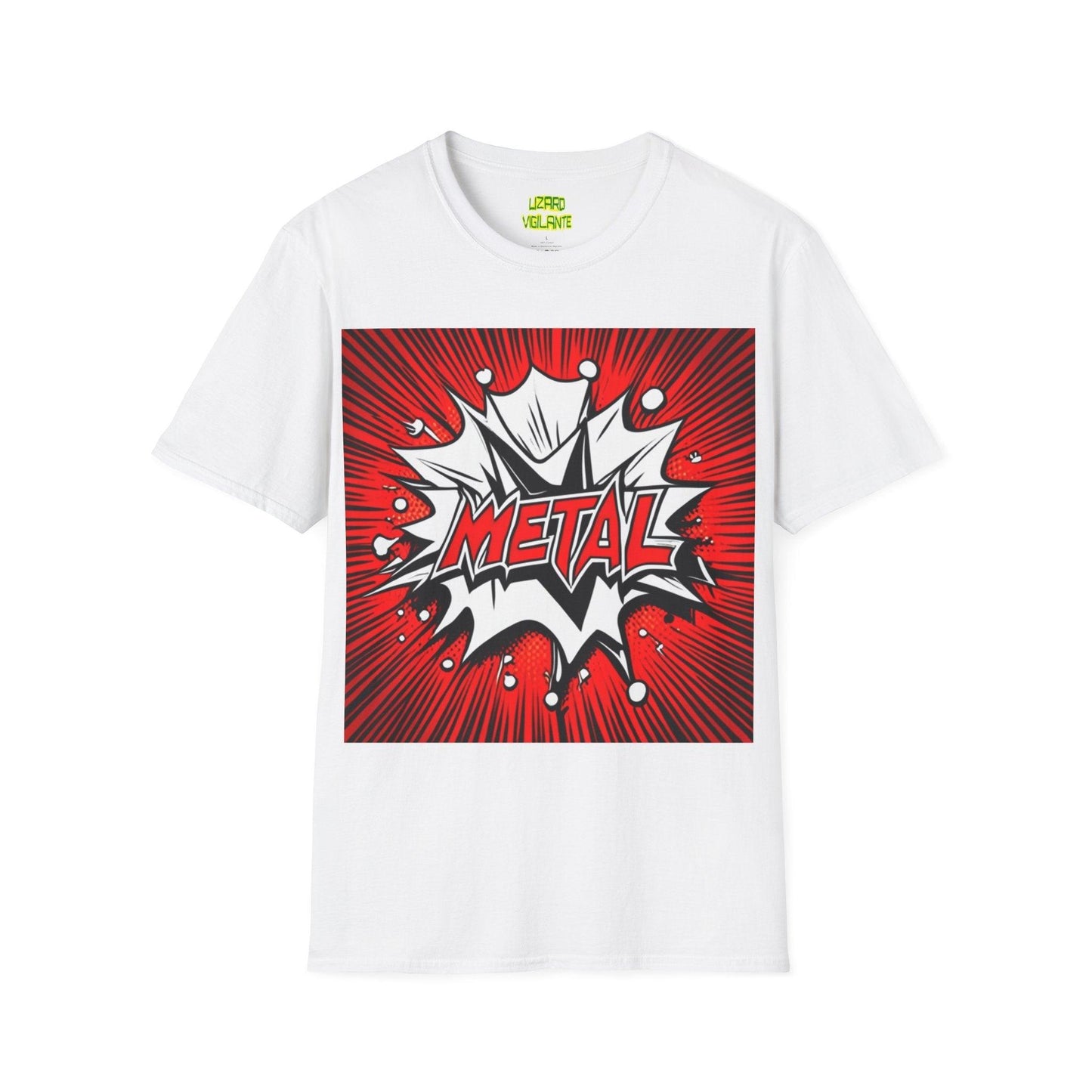 METAL Cartoon Blaster Unisex Softstyle T-Shirt - Lizard Vigilante