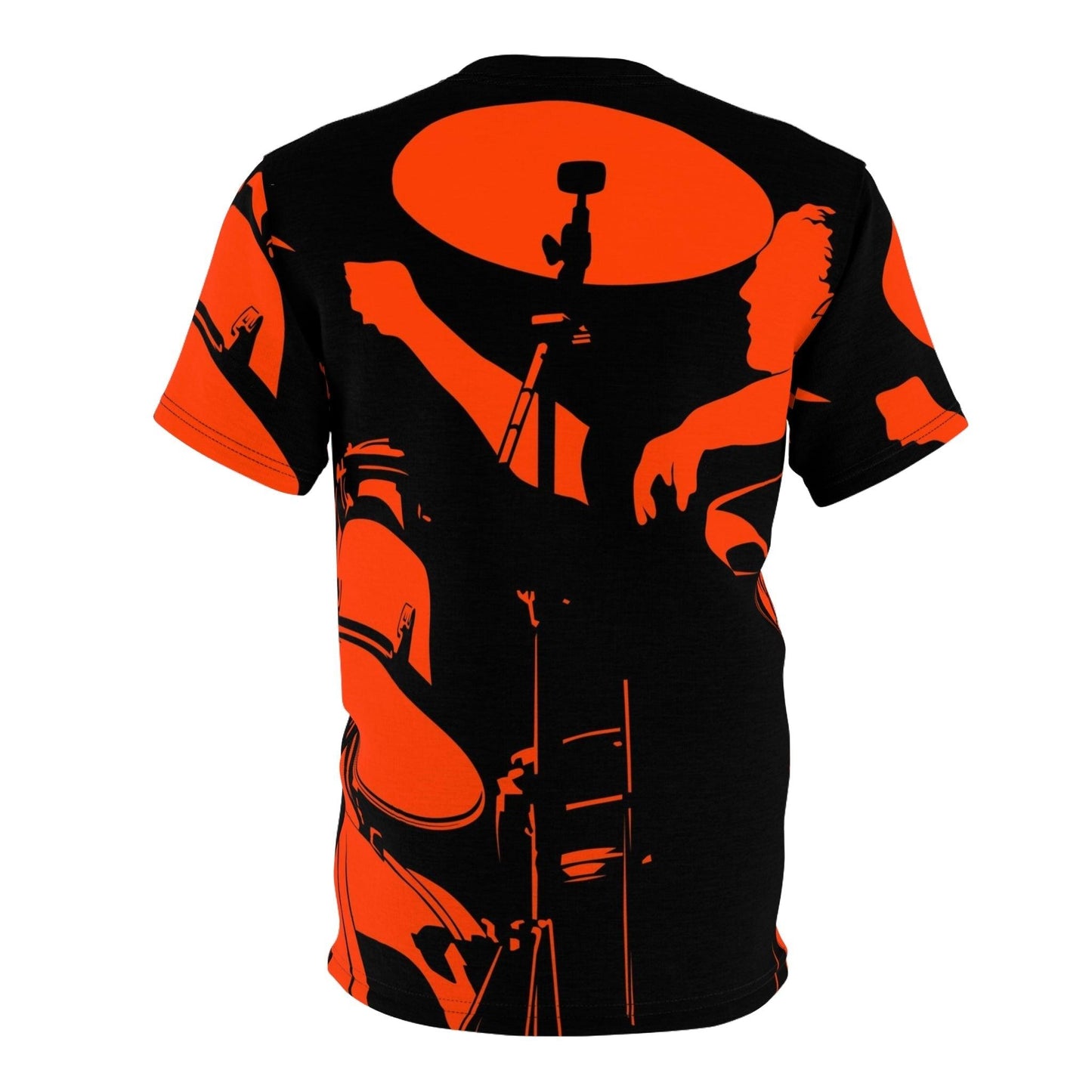 Red Black Drummer Unisex Tee - Lizard Vigilante