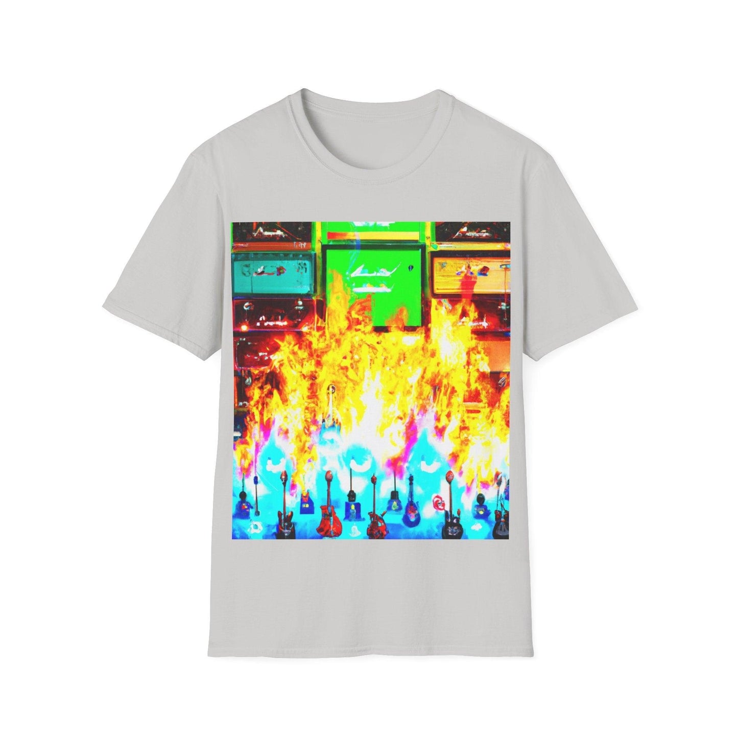 Rock Fire Unisex Softstyle T-Shirt - Lizard Vigilante