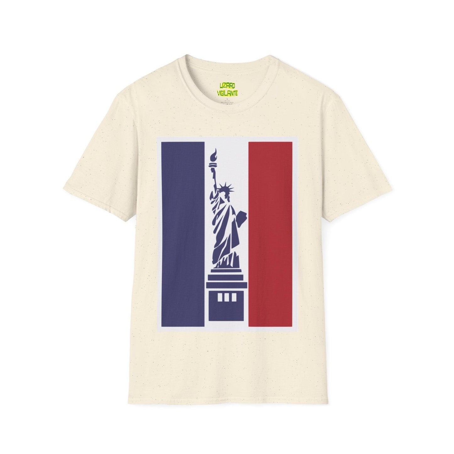 Statue of Liberty Graphic Unisex Softstyle T-Shirt - Lizard Vigilante