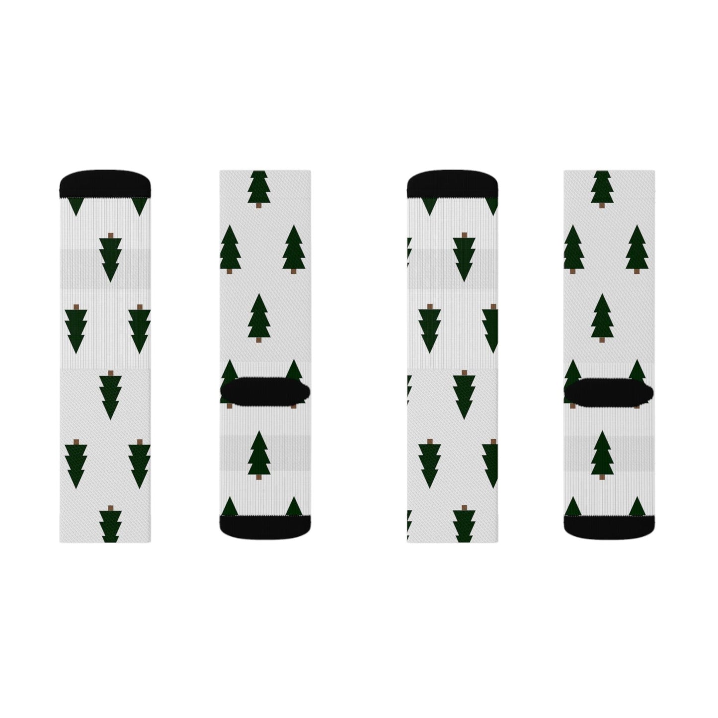 Christmas Trees Sublimation Socks - Lizard Vigilante