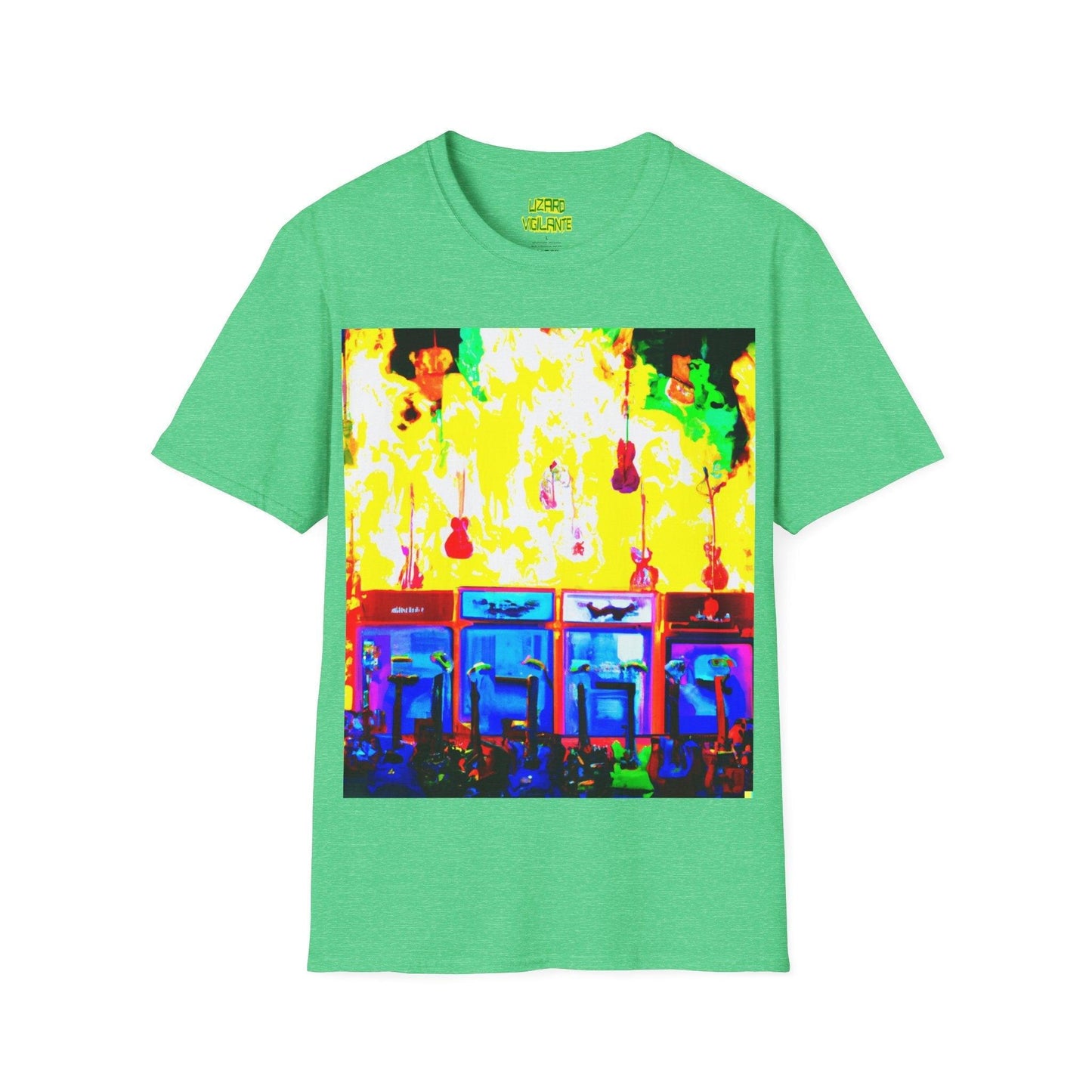 Flame Stacks Unisex Softstyle T-Shirt - Lizard Vigilante