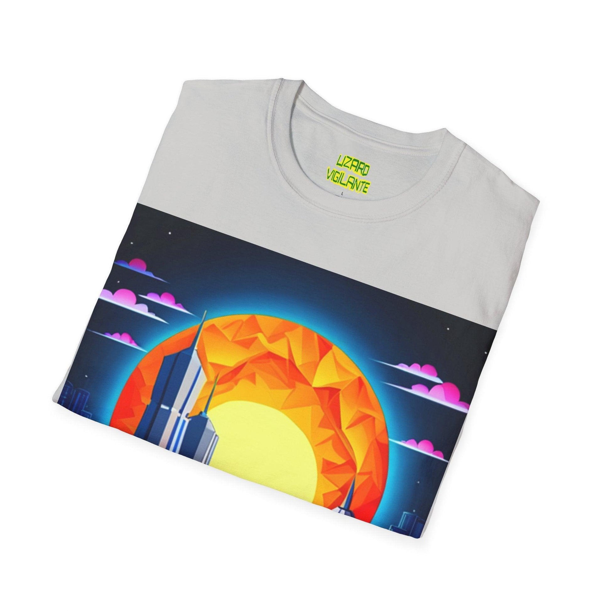 Eclipsed Fiver Unisex Softstyle T-Shirt - Lizard Vigilante