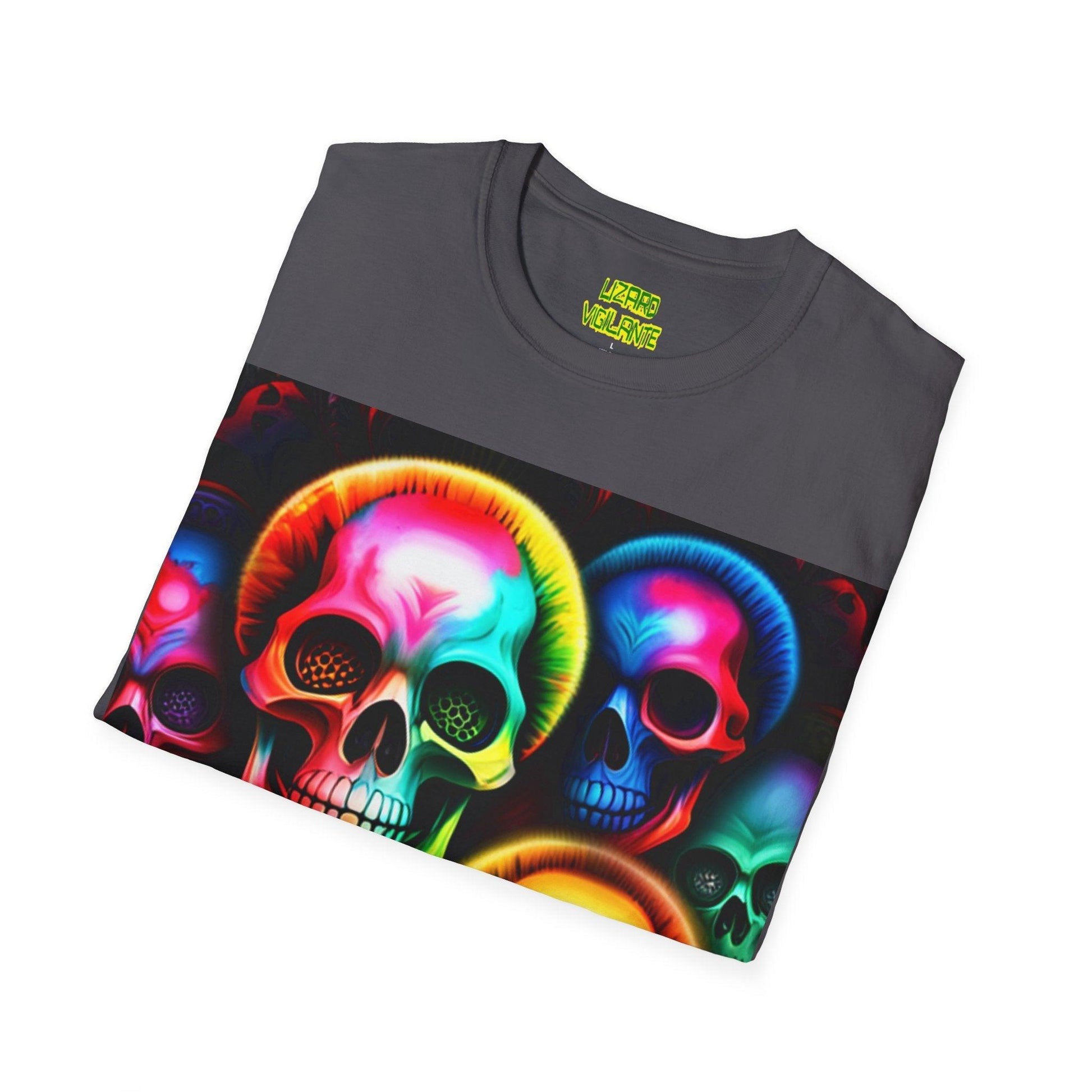 Pile Of Beautiful Skullers Unisex Softstyle T-Shirt - Lizard Vigilante