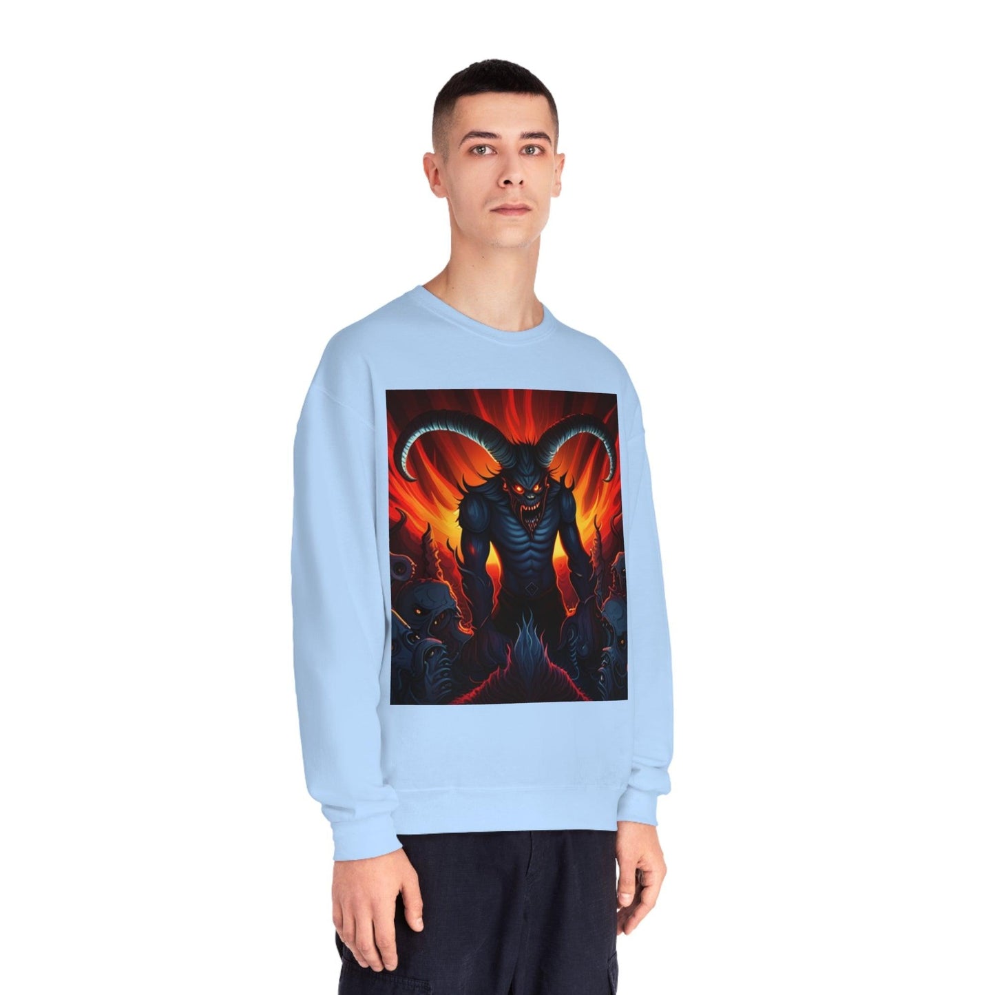 Horny Devil Unisex NuBlend® Crewneck Sweatshirt - Lizard Vigilante