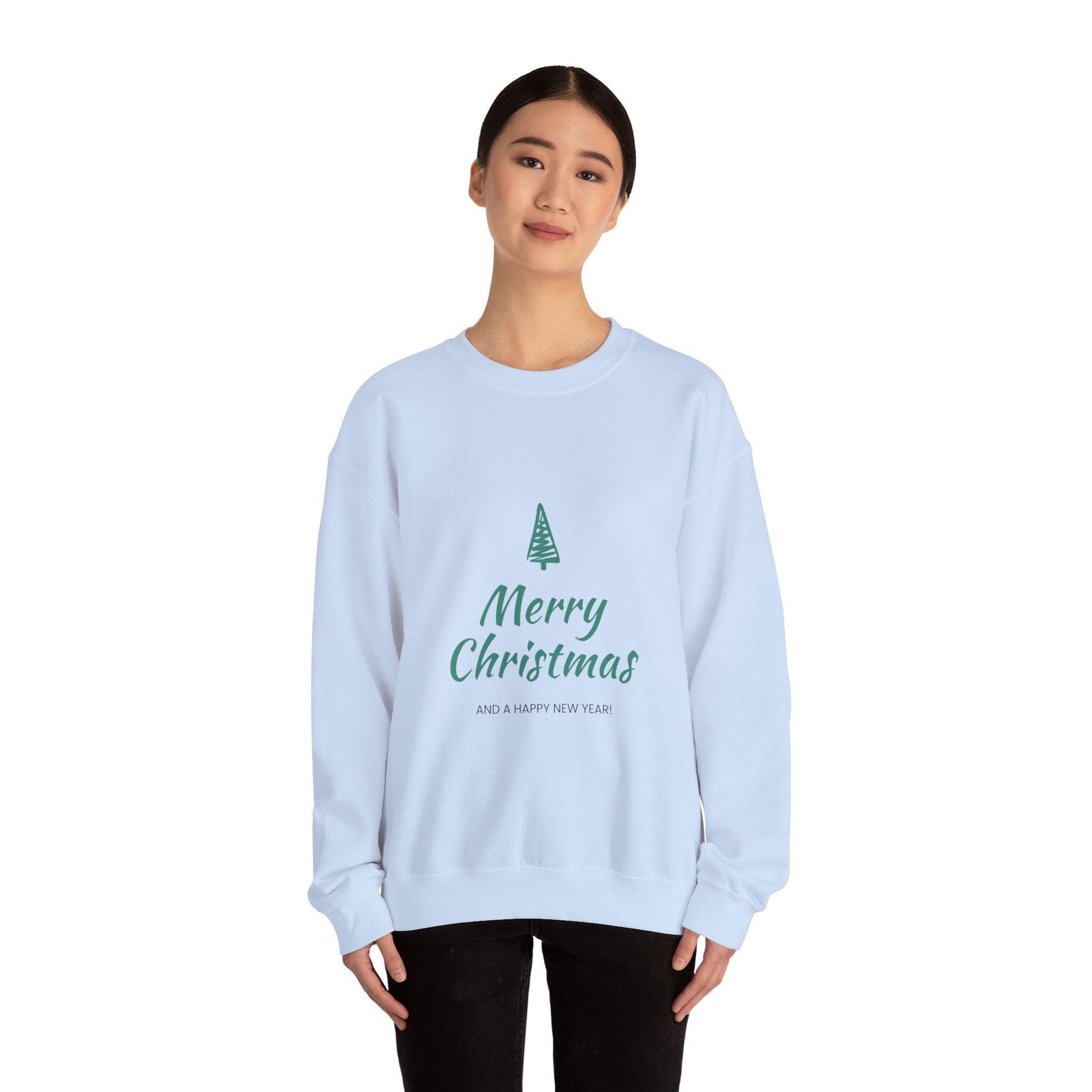 Merry Christmas and a Happy New Year Unisex Heavy Blend™ Crewneck Sweatshirt - Lizard Vigilante