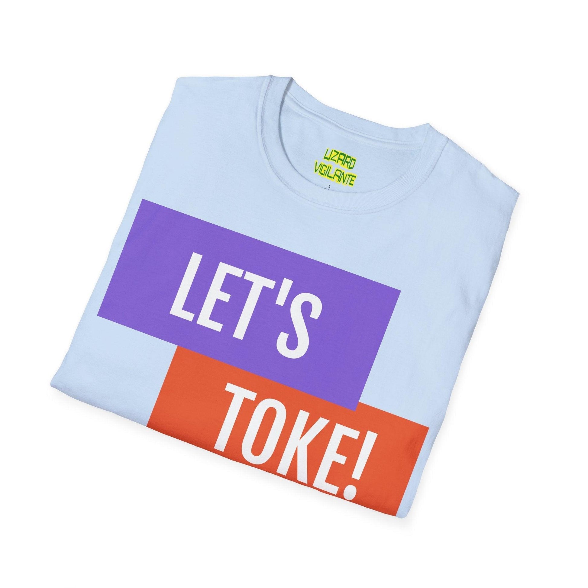 LET'S TOKE! With GreenLeaf Silo Unisex Softstyle T-Shirt / Weed Band Tee - Lizard Vigilante