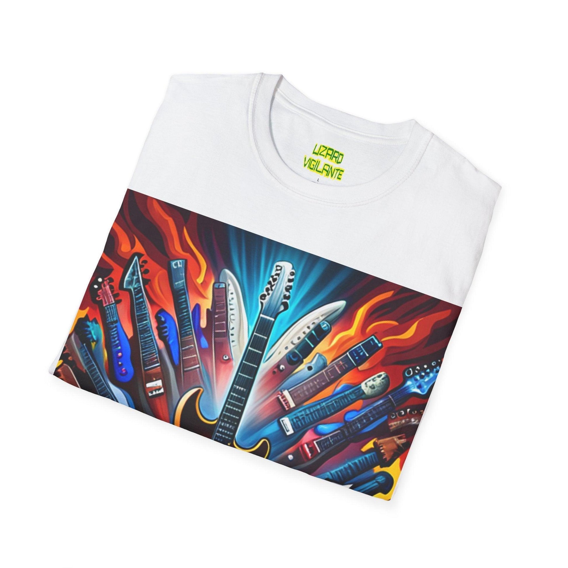 Electric Heroes Unisex Softstyle T-Shirt - Lizard Vigilante