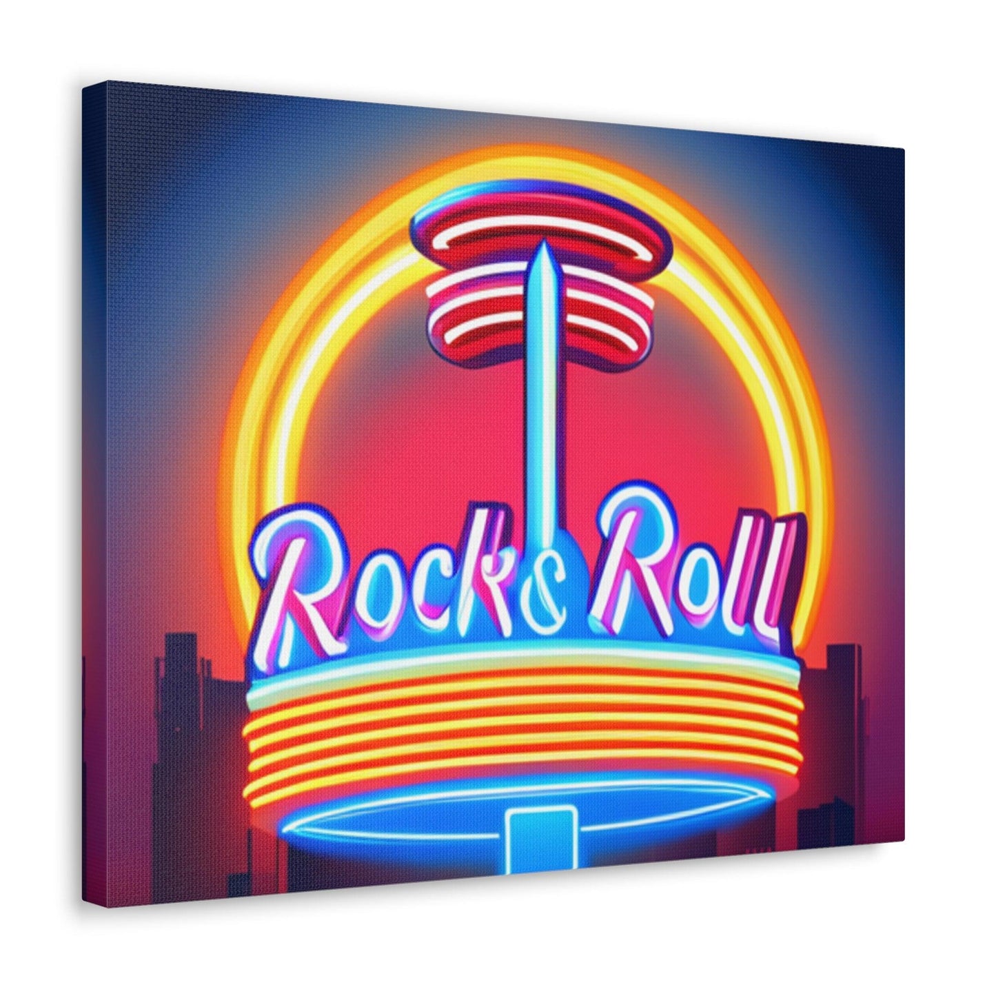 Rock & Roll Diner Canvas Gallery Wraps by Lizard Vigilante - Lizard Vigilante