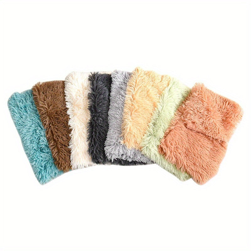 [Warm Luxurious Pet Blanket Comfort] Luxurious Plush Pet Blanket for Cats & Dogs - Machine Washable, Winter Warmth Comfort Mat for Nests and Sofas