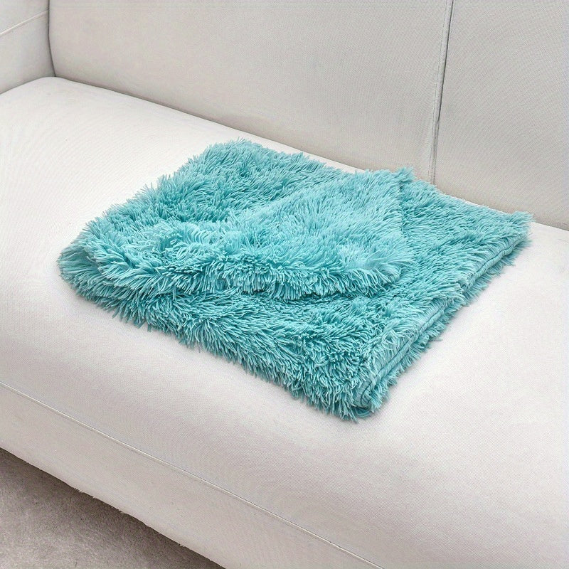 [Warm Luxurious Pet Blanket Comfort] Luxurious Plush Pet Blanket for Cats & Dogs - Machine Washable, Winter Warmth Comfort Mat for Nests and Sofas
