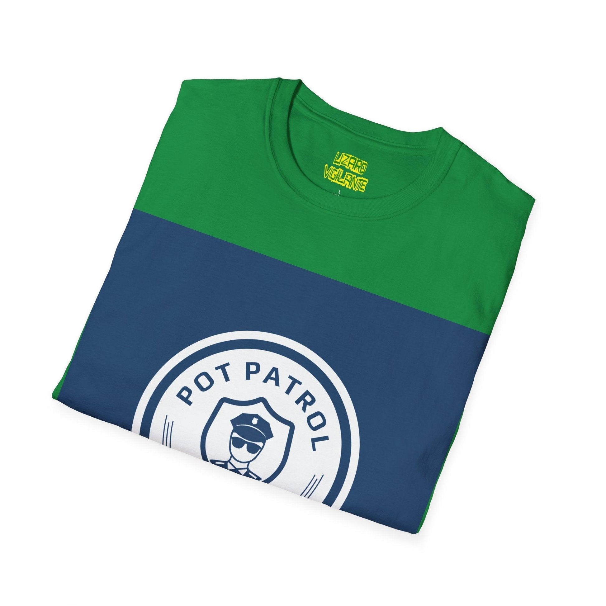 Pot Patrol Unisex Softstyle T-Shirt - Lizard Vigilante