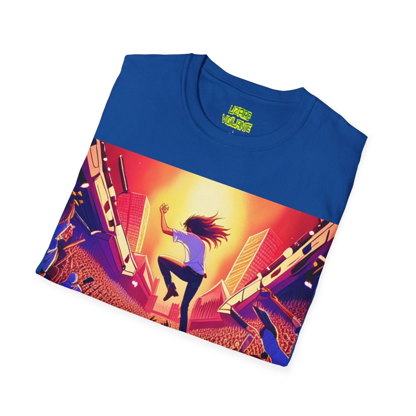 An UnMellow Concert Unisex Softstyle T-Shirt - Lizard Vigilante