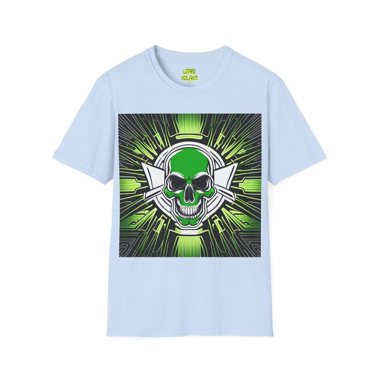 Skully Greene Unisex Softstyle T-Shirt - Lizard Vigilante