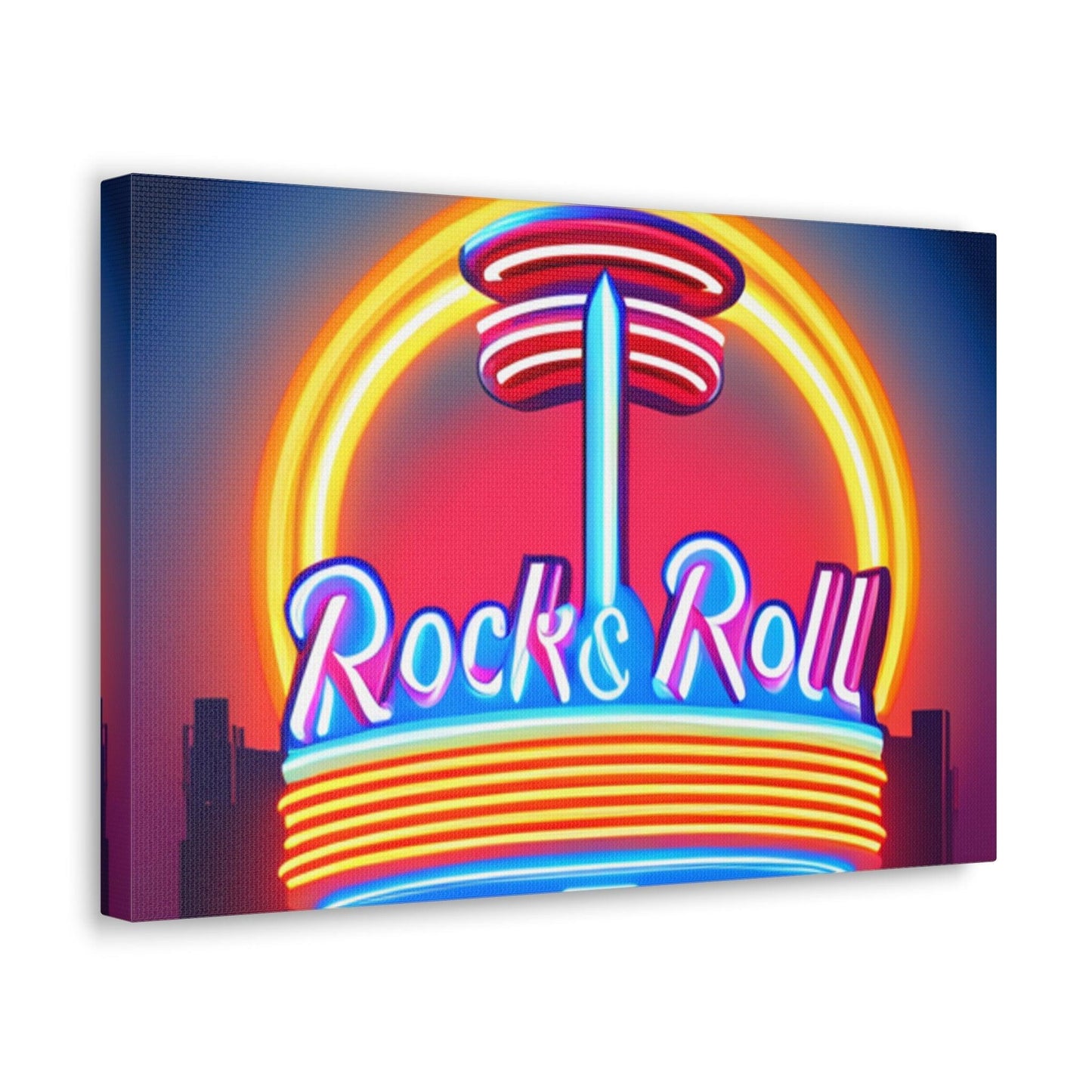 Rock & Roll Diner Canvas Gallery Wraps by Lizard Vigilante - Lizard Vigilante