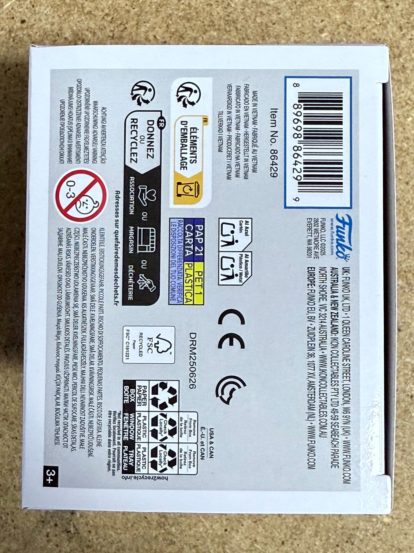 Andy Serkis Signed Gollum Lord Of The Rings 2025 Funko Pop! #1831 With JSA COA