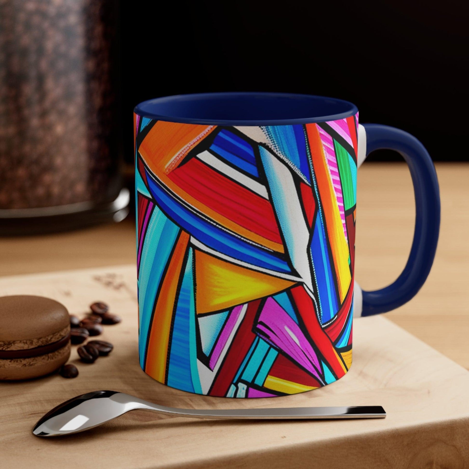 Geometrocide Accent Coffee Mug, 11oz - Lizard Vigilante