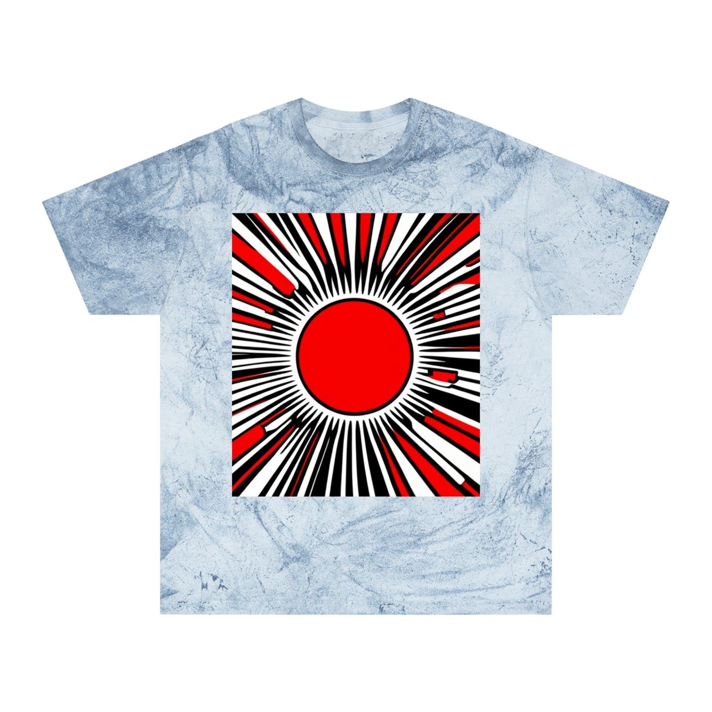 Red Circ Unisex Color Blast T-Shirt - Lizard Vigilante