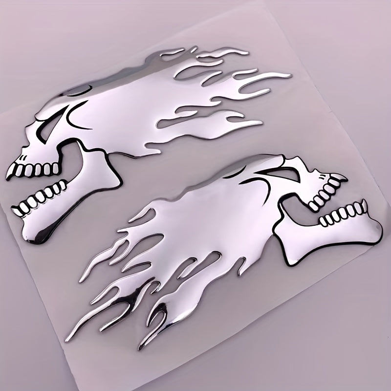 3D Symmetrical Car & Motorcycle Tail Stickers – Durable Silicone Pair for Long-Lasting Style - Premium stickers from Lizard Vigilante - Just $14.99! Shop now at Lizard Vigilante