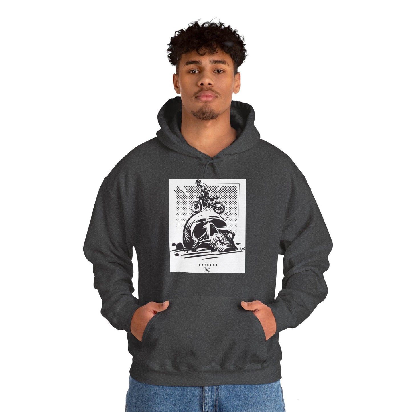 Off Road Skull Unisex Heavy Blend™ Hooded Sweatshirt - Lizard Vigilante