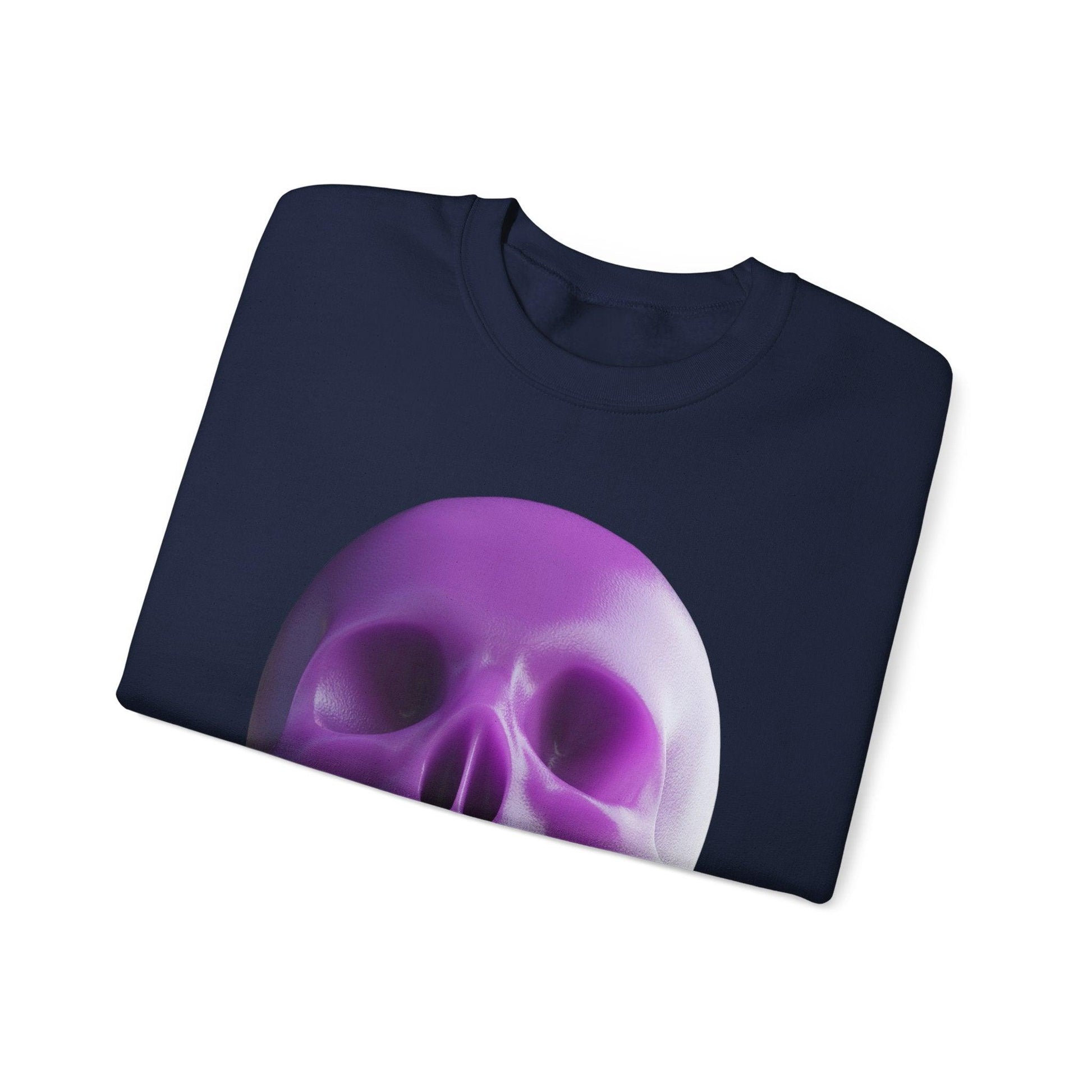 The Purple Skull of Glory Unisex Heavy Blend™ Crewneck Sweatshirt - Lizard Vigilante