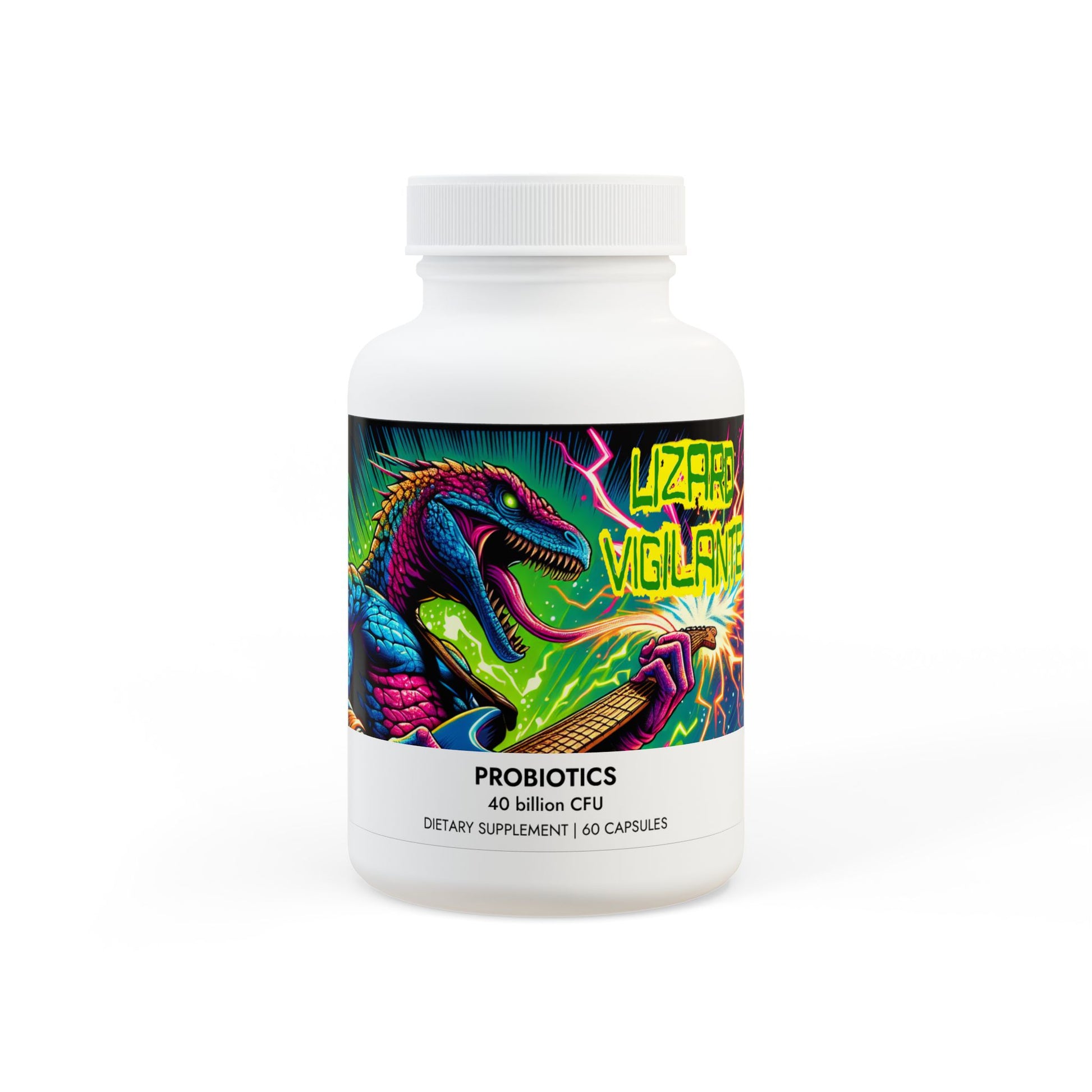 Lizard Vigilante Probiotics Supplement (60 Capsules) - Premium Food Supplements from Printify - Just $29.99! Shop now at Lizard Vigilante