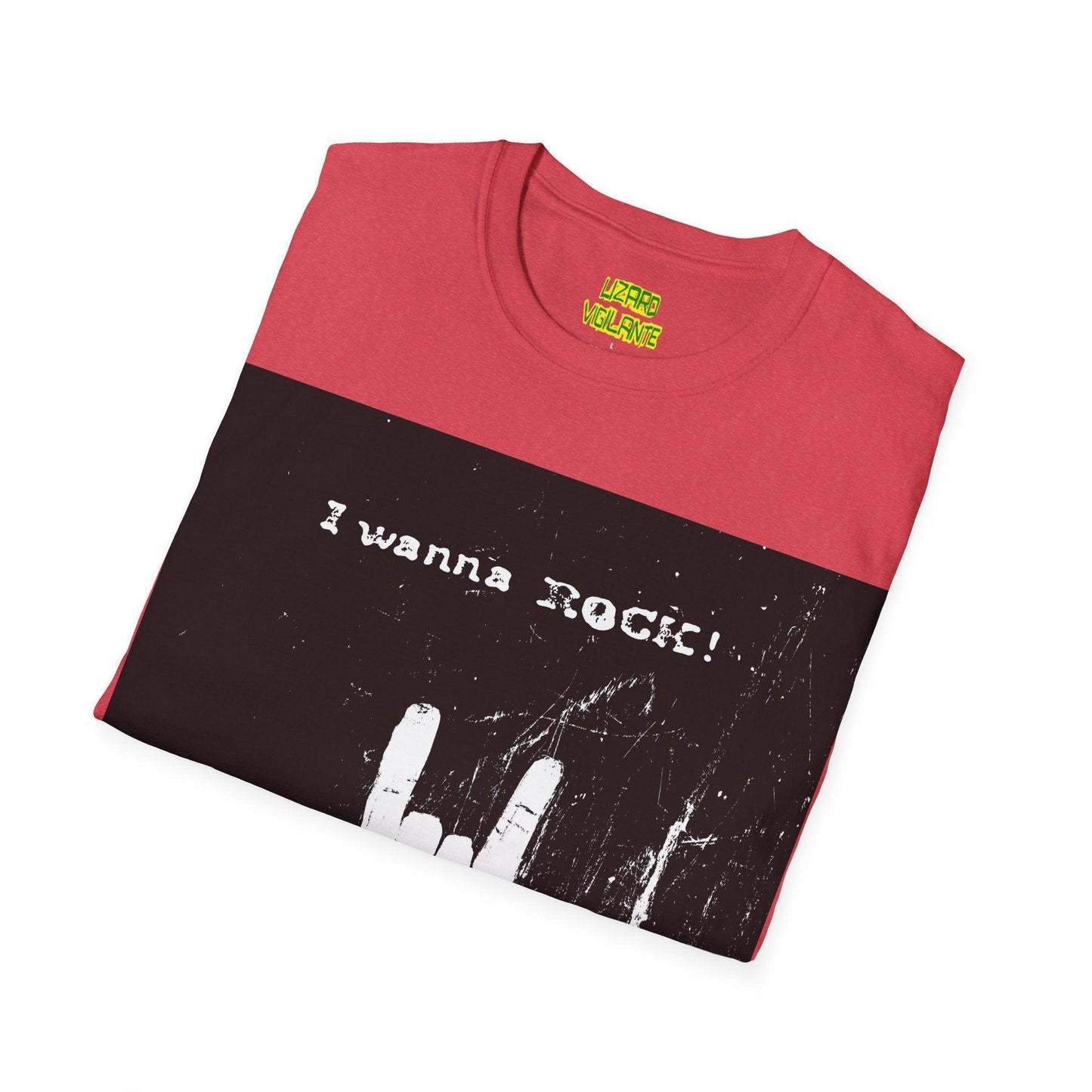 I Wanna Rock Unisex Softstyle T-Shirt - Lizard Vigilante