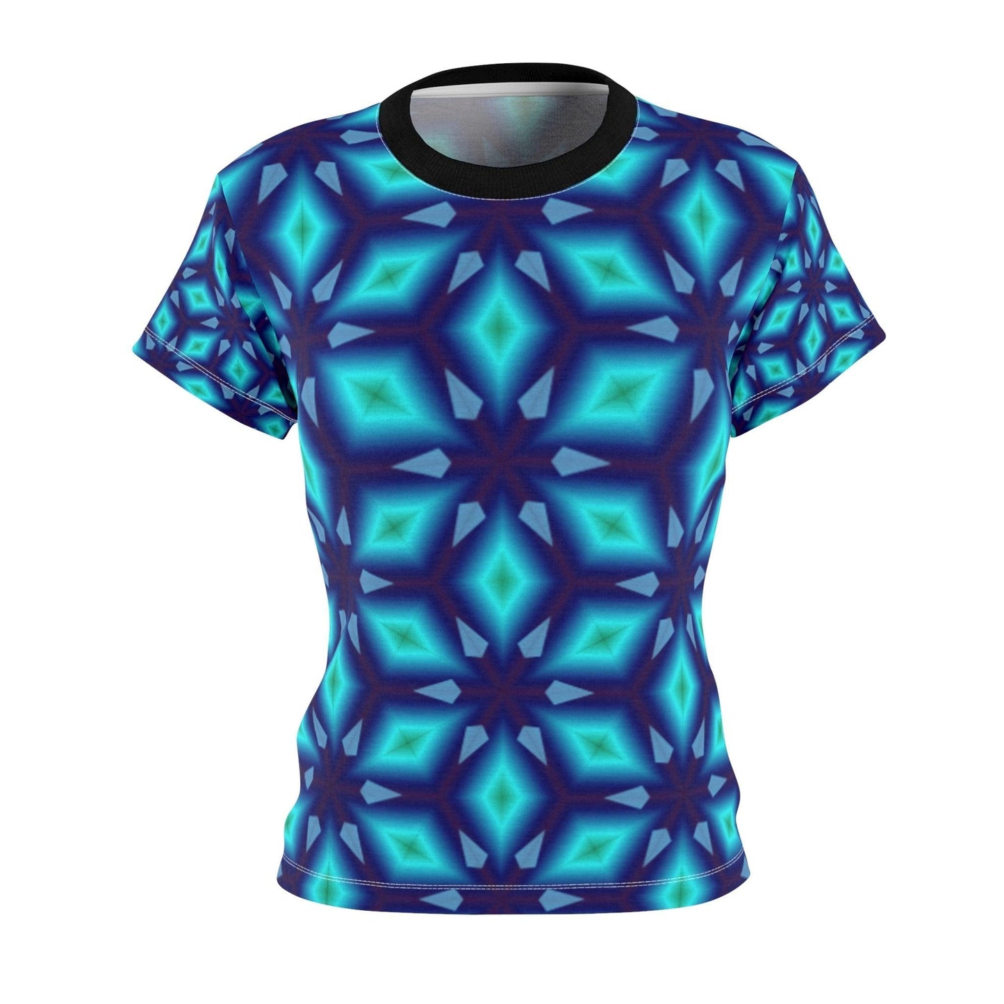 Bleu Diamonds Women's Tee - Lizard Vigilante