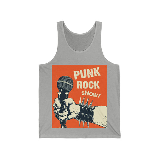 Punk Rock Show Unisex Jersey Tank - Premium Tank Top from Printify - Just $32.99! Shop now at Lizard Vigilante