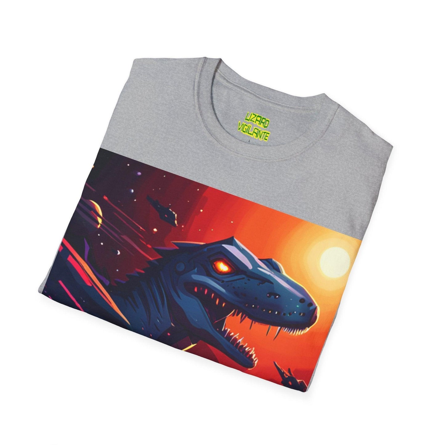 Space Lizard Vigilante Unisex Softstyle T-Shirt - Lizard Vigilante