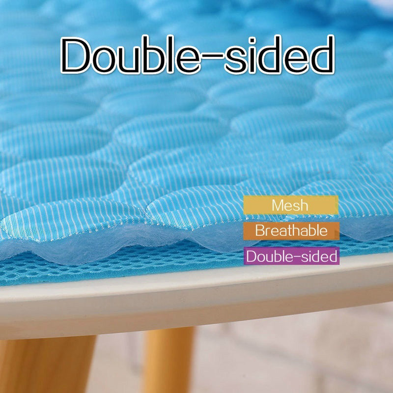 Ultimate Cooling Pet Bed Mat - Self-Cooling, Breathable, Summer Heat Relief, Orthopedic Support, Comfortable Sleeping Blanket for Dogs - Perfect for Hot Weather, Outdoor, and Indoor Use