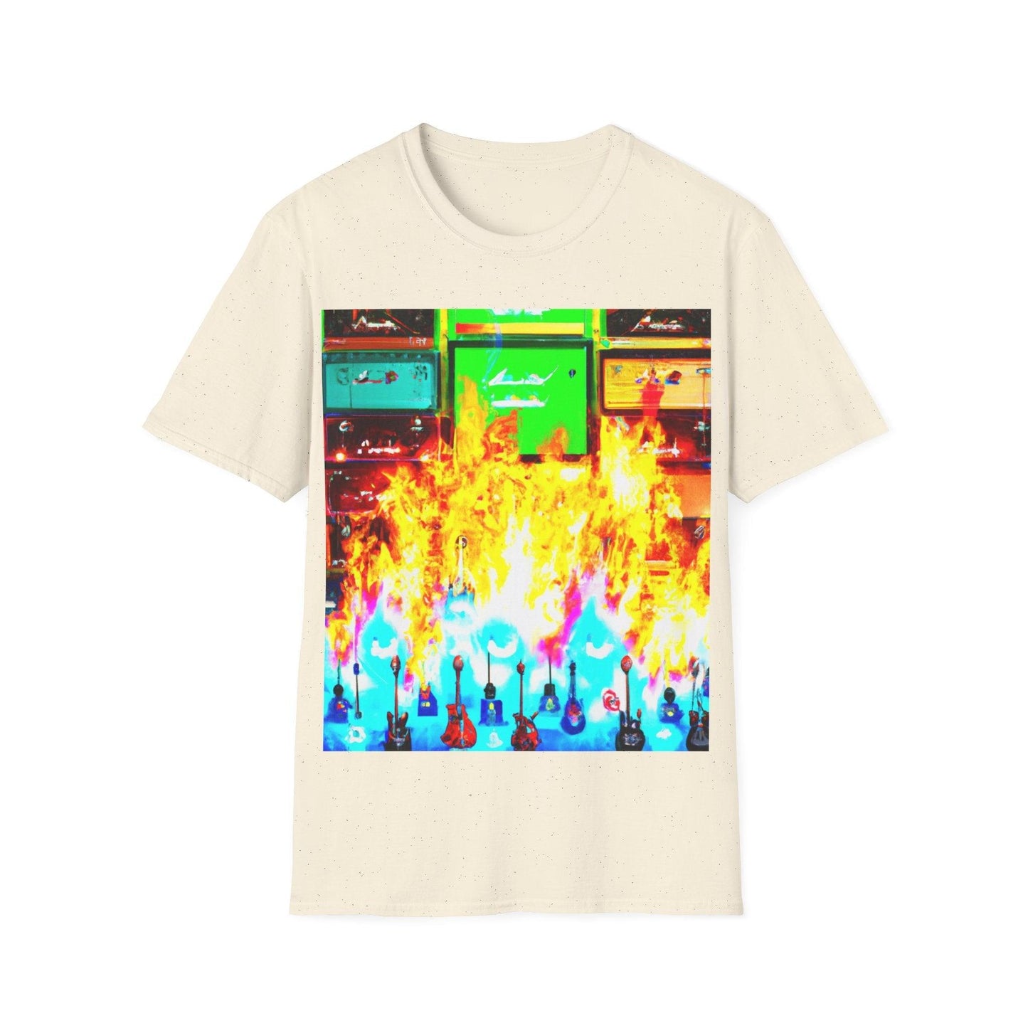 Rock Fire Unisex Softstyle T-Shirt - Lizard Vigilante