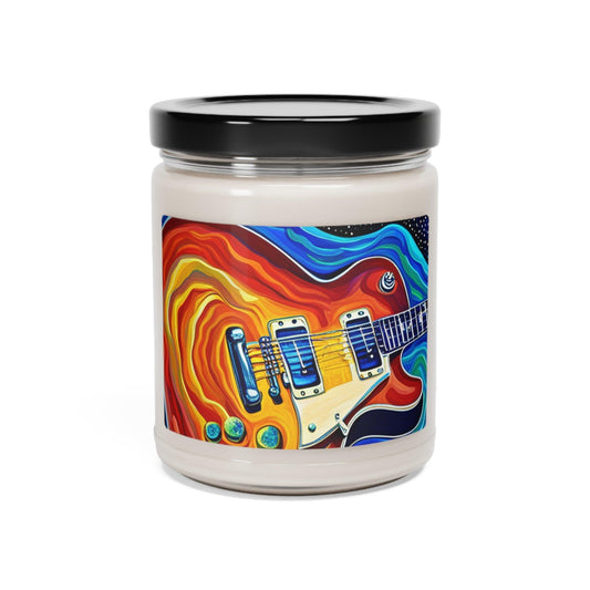 Psychedelic Electric Guitar Scented Soy Candle, 9oz - Lizard Vigilante