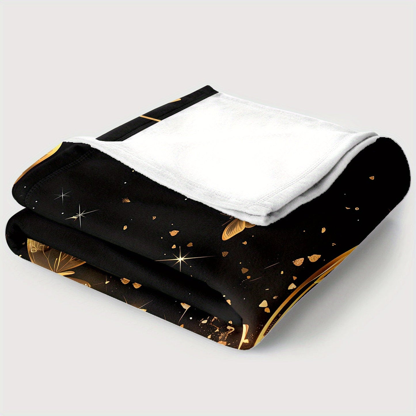 1pc Custom Name Blanket, Butterfly Personalization Lightweight Throw Blanket For Sofa, Bed, Travel, Camping, Living Room, Office, Couch, Chair, And Bed - Digital Printing Soft And Warm Flannel Fabric Blanket